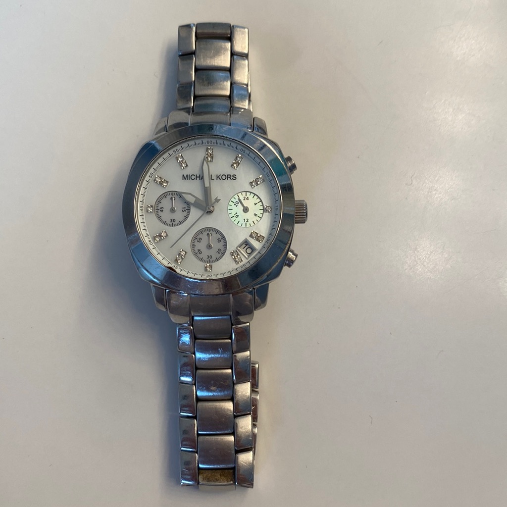 Michael Kors Mother Of Pearl Chronograph Watch